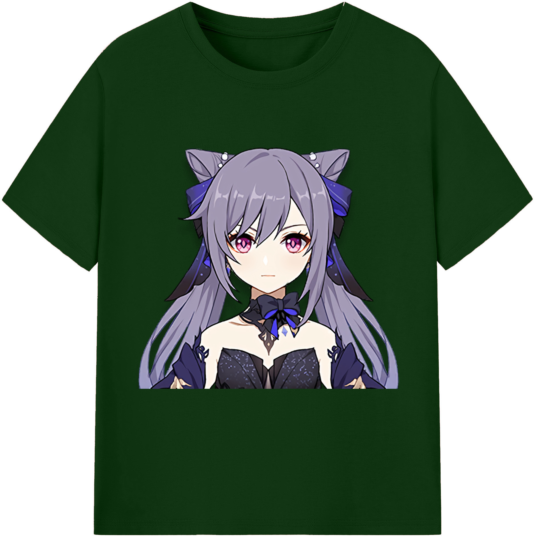 げんし神 刻晴 こくせい genshin Kokusei 綿100％半袖Tシャツ（フロントプリント）
